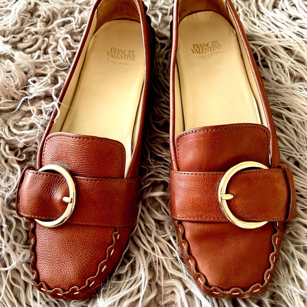 Brown Leather Driving Mocs - $40